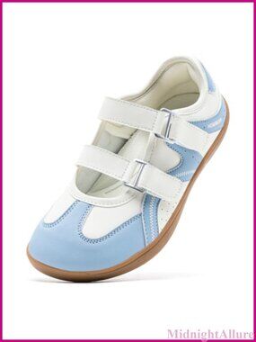 Women's Wide Toe Box Mary Jane Sneakers Adjustable Strap Flats